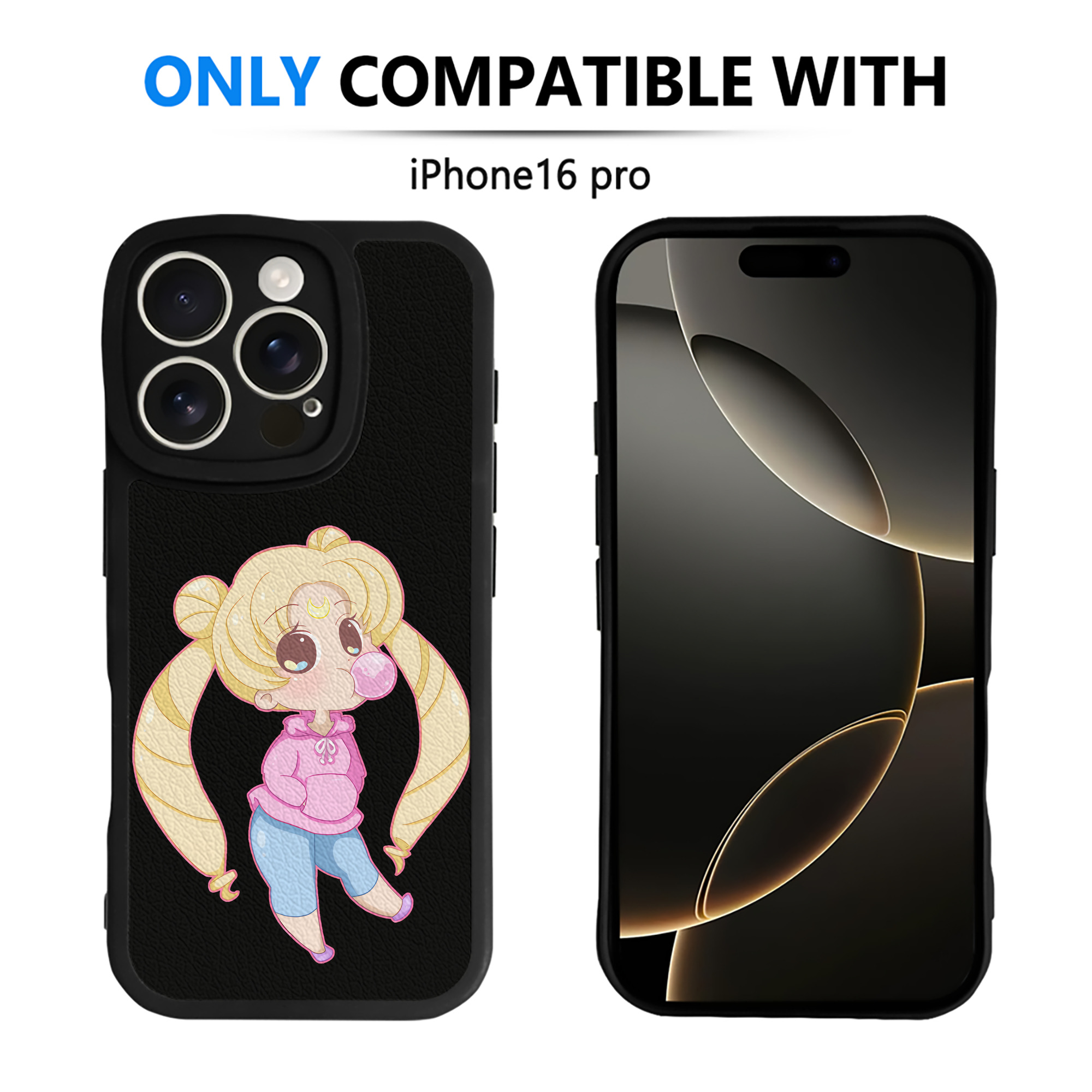 （画像用） 美少女戦士セーラームーン 愛野 美奈子 あいの みなこ Sailor Moon Aino Minako 【iPhone 16シリーズ対応】シリコンスマホケース（レザー調） 材質：シリコン